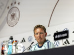 27.05.2026, Fussball DFB-Nationalmannschaft Deutschland, Trainingslager vor der WM, Auftakt-Pressekonferenz im Medienzentrum HALFTIME bei ADIDAS, in Herzogenaurach. Bundestrainer Julian Nagelsmann (Deutschland) 