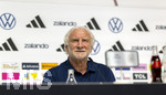 27.05.2026, Fussball DFB-Nationalmannschaft Deutschland, Trainingslager vor der WM, Auftakt-Pressekonferenz im Medienzentrum HALFTIME bei ADIDAS, in Herzogenaurach. Sportdirektor Rudi Völler (Deutschland) 