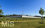28.05.2026, Fussball DFB-Nationalmannschaft Deutschland, Trainingslager vor der WM in Herzogenaurach, im Homeground bei ADIDAS. Erste Trainingseinheit auf dem Adidas-Sportplatz, der von allen Seiten mit Sichtschutzplane verhüllt ist, um ungebetene Gäste und Spione fernzuhalten.