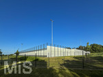 28.05.2026, Fussball DFB-Nationalmannschaft Deutschland, Trainingslager vor der WM in Herzogenaurach, im Homeground bei ADIDAS. Erste Trainingseinheit auf dem Adidas-Sportplatz, der von allen Seiten mit Sichtschutzplane verhüllt ist, um ungebetene Gäste und Spione fernzuhalten.