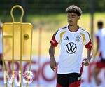 28.05.2026, Fussball DFB-Nationalmannschaft Deutschland, Trainingslager vor der WM in Herzogenaurach, im Homeground bei ADIDAS. Erste Trainingseinheit auf dem Adidas-Sportplatz, Nathaniel Brown (Deutschland) 