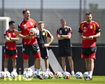 28.05.2026, Fussball DFB-Nationalmannschaft Deutschland, Trainingslager vor der WM in Herzogenaurach, im Homeground bei ADIDAS. Erste Trainingseinheit auf dem Adidas-Sportplatz, Trainer Julian Nagelsmann (Deutschland) 