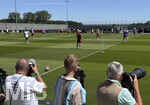 28.05.2026, Fussball DFB-Nationalmannschaft Deutschland, Trainingslager vor der WM in Herzogenaurach, im Homeground bei ADIDAS. Erste Trainingseinheit auf dem Adidas-Sportplatz, Die Fotografen fangen das Geschehen ein.