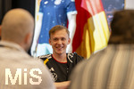 28.05.2026, Fussball DFB-Nationalmannschaft Deutschland, Trainingslager vor der WM in Herzogenaurach, im Homeground bei ADIDAS. Erste Trainingseinheit auf dem Adidas-Sportplatz, Medienrunde nach dem Training mit einigen Spielern der Nationalmannschaft. Maximilian Beier (Deutschland) 