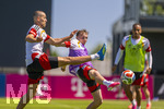 28.05.2026, Fussball DFB-Nationalmannschaft Deutschland, Trainingslager vor der WM in Herzogenaurach, im Homeground bei ADIDAS. Erste Trainingseinheit auf dem Adidas-Sportplatz, v.li: Waldemar Anton (Deutschland) gegen Maximilian Beier (Deutschland) 