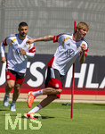 28.05.2026, Fussball DFB-Nationalmannschaft Deutschland, Trainingslager vor der WM in Herzogenaurach, im Homeground bei ADIDAS. Erste Trainingseinheit auf dem Adidas-Sportplatz, Deniz Undav (Deutschland), Nick Woltemade (Deutschland) 