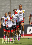 28.05.2026, Fussball DFB-Nationalmannschaft Deutschland, Trainingslager vor der WM in Herzogenaurach, im Homeground bei ADIDAS. Erste Trainingseinheit auf dem Adidas-Sportplatz, Jamie Leweling (Deutschland) 
