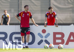28.05.2026, Fussball DFB-Nationalmannschaft Deutschland, Trainingslager vor der WM in Herzogenaurach, im Homeground bei ADIDAS. Erste Trainingseinheit auf dem Adidas-Sportplatz, v.re: Co-Trainer Benjamin Hübner (Deutschland) und Bundestrainer Julian Nagelsmann (Deutschland) 