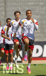 28.05.2026, Fussball DFB-Nationalmannschaft Deutschland, Trainingslager vor der WM in Herzogenaurach, im Homeground bei ADIDAS. Erste Trainingseinheit auf dem Adidas-Sportplatz, Jamie Leweling (Deutschland) 