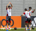 28.05.2026, Fussball DFB-Nationalmannschaft Deutschland, Trainingslager vor der WM in Herzogenaurach, im Homeground bei ADIDAS. Erste Trainingseinheit auf dem Adidas-Sportplatz, li:; Nadiem Amiri (Deutschland) 