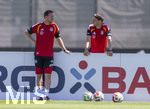 28.05.2026, Fussball DFB-Nationalmannschaft Deutschland, Trainingslager vor der WM in Herzogenaurach, im Homeground bei ADIDAS. Erste Trainingseinheit auf dem Adidas-Sportplatz, v.re: Co-Trainer Benjamin Hübner (Deutschland) und Bundestrainer Julian Nagelsmann (Deutschland) 