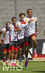 28.05.2026, Fussball DFB-Nationalmannschaft Deutschland, Trainingslager vor der WM in Herzogenaurach, im Homeground bei ADIDAS. Erste Trainingseinheit auf dem Adidas-Sportplatz, Jamie Leweling (Deutschland) 
