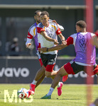 28.05.2026, Fussball DFB-Nationalmannschaft Deutschland, Trainingslager vor der WM in Herzogenaurach, im Homeground bei ADIDAS. Erste Trainingseinheit auf dem Adidas-Sportplatz, Jamal Musiala (Deutschland) am Ball 
