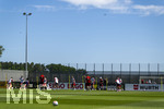 28.05.2026, Fussball DFB-Nationalmannschaft Deutschland, Trainingslager vor der WM in Herzogenaurach, im Homeground bei ADIDAS. Erste Trainingseinheit auf dem Adidas-Sportplatz, eine Drohne vom DFB beobachtet das Training von Oben.