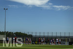 28.05.2026, Fussball DFB-Nationalmannschaft Deutschland, Trainingslager vor der WM in Herzogenaurach, im Homeground bei ADIDAS. Erste Trainingseinheit auf dem Adidas-Sportplatz, eine Drohne vom DFB beobachtet das Training von Oben.