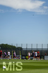 28.05.2026, Fussball DFB-Nationalmannschaft Deutschland, Trainingslager vor der WM in Herzogenaurach, im Homeground bei ADIDAS. Erste Trainingseinheit auf dem Adidas-Sportplatz, eine Drohne vom DFB beobachtet das Training von Oben.