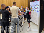 28.05.2026, Fussball DFB-Nationalmannschaft Deutschland, Trainingslager vor der WM in Herzogenaurach, im Homeground bei ADIDAS. Medienrunde nach dem Training mit einigen Spielern der Nationalmannschaft und der anwesenden Presse. David Raum (Deutschland) 