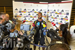 28.05.2026, Fussball DFB-Nationalmannschaft Deutschland, Trainingslager vor der WM in Herzogenaurach, im Homeground bei ADIDAS. Medienrunde nach dem Training mit einigen Spielern der Nationalmannschaft und der anwesenden Presse. Jonathan Tah (Deutschland)  