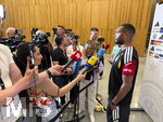 28.05.2026, Fussball DFB-Nationalmannschaft Deutschland, Trainingslager vor der WM in Herzogenaurach, im Homeground bei ADIDAS. Medienrunde nach dem Training mit einigen Spielern der Nationalmannschaft und der anwesenden Presse. Jonathan Tah (Deutschland)   