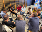 28.05.2026, Fussball DFB-Nationalmannschaft Deutschland, Trainingslager vor der WM in Herzogenaurach, im Homeground bei ADIDAS. Medienrunde nach dem Training mit einigen Spielern der Nationalmannschaft und der anwesenden Presse. li: Nathaniel Brown (Deutschland)  