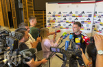 28.05.2026, Fussball DFB-Nationalmannschaft Deutschland, Trainingslager vor der WM in Herzogenaurach, im Homeground bei ADIDAS. Medienrunde nach dem Training mit einigen Spielern der Nationalmannschaft und der anwesenden Presse. David Raum (Deutschland) 