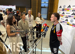 28.05.2026, Fussball DFB-Nationalmannschaft Deutschland, Trainingslager vor der WM in Herzogenaurach, im Homeground bei ADIDAS. Medienrunde nach dem Training mit einigen Spielern der Nationalmannschaft und der anwesenden Presse. David Raum (Deutschland) 