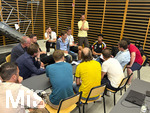 28.05.2026, Fussball DFB-Nationalmannschaft Deutschland, Trainingslager vor der WM in Herzogenaurach, im Homeground bei ADIDAS. Medienrunde nach dem Training mit einigen Spielern der Nationalmannschaft und der anwesenden Presse. re: Nathaniel Brown (Deutschland) 