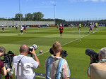 28.05.2026, Fussball DFB-Nationalmannschaft Deutschland, Trainingslager vor der WM in Herzogenaurach, im Homeground bei ADIDAS. Erste Trainingseinheit auf dem Adidas-Sportplatz,  Offen nur für Medien und Journalisten
