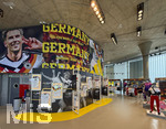 28.05.2026, Herzogenaurach in Bayern, ADIDAS-Outlet-Shop, Adidas Brand Store - Herzo Base, innen eine Ausstellung zur kommenden WM2026 mit der Serie Heimtrikots ab der WM 1982 in Spanien, 