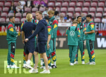 31.05.2026, Fussball Freundschafts-Länderspiele 3.Spieltag, Deutschland - Finnland, in der Mewa-Arena Mainz, v.l. Pascal Groß (Deutschland), Nick Woltemade (Deutschland),  Lennart Karl (Deutschland), Jamal Musiala (Bayern München) und Alexander Pavlovic (Deutschland) haben sichtlich Spass