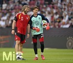 31.05.2026, Fussball Freundschafts-Länderspiele 3.Spieltag, Deutschland - Finnland, in der Mewa-Arena Mainz, Torwart Jonas Urbig (re, Deutschland) 
