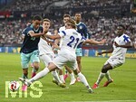 31.05.2026, Fussball Freundschafts-Länderspiele 3.Spieltag, Deutschland - Finnland, in der Mewa-Arena Mainz, v.l. Jamal Musiala (Deutschland) gege Ville Koski (Finnland) 