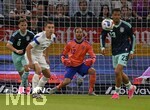 31.05.2026, Fussball Freundschafts-Länderspiele 3.Spieltag, Deutschland - Finnland, in der Mewa-Arena Mainz, v.l. Joshua Kimmich (Deutschland), Torwart Oliver Baumann (Deutschland) und Felix Nmecha (Deutschland) 