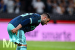 31.05.2026, Fussball Freundschafts-Länderspiele 3.Spieltag, Deutschland - Finnland, in der Mewa-Arena Mainz, Deniz Undav (Deutschland) freut sich über das Tor zum 3:0 und fasst sich an den Oberschenkel,