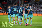 31.05.2026, Fussball Freundschafts-Länderspiele 3.Spieltag, Deutschland - Finnland, in der Mewa-Arena Mainz, Jamal Musiala (Deutschland) freut sich über das Tor zum 4:0, Joshua Kimmich (Deutschland)
