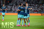 31.05.2026, Fussball Freundschafts-Länderspiele 3.Spieltag, Deutschland - Finnland, in der Mewa-Arena Mainz, Jamal Musiala (Deutschland) freut sich über das Tor zum 4:0, Aleksander Pavlovic (Deutschland)