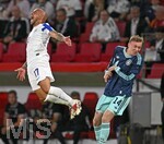 31.05.2026, Fussball Freundschafts-Länderspiele 3.Spieltag, Deutschland - Finnland, in der Mewa-Arena Mainz, v.l. Nikolai Alho (Finnland) gegen Maximilian Beier (Deutschland) 