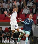 31.05.2026, Fussball Freundschafts-Länderspiele 3.Spieltag, Deutschland - Finnland, in der Mewa-Arena Mainz, v.l. Nikolai Alho (Finnland) gegen Maximilian Beier (Deutschland) 