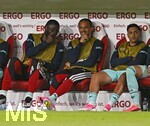 31.05.2026, Fussball Freundschafts-Länderspiele 3.Spieltag, Deutschland - Finnland, in der Mewa-Arena Mainz, Ersatzbank . v.l. Antonio Rüdiger (Deutschland), Leroy Sane (Deutschland) und Nadiem Amiri (Deutschland) 