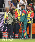 31.05.2026, Fussball Freundschafts-Länderspiele 3.Spieltag, Deutschland - Finnland, in der Mewa-Arena Mainz, Deniz Undav (Deutschland) verabschiedet sich von seiner Frau Tanja 