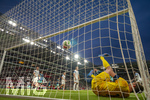 31.05.2026, Fussball Freundschafts-Länderspiele 3.Spieltag, Deutschland - Finnland, in der Mewa-Arena Mainz, Torschuss zum 1:0 von Deniz Undav (mitte, Deutschland), Torwart Lukas Hradecky (re, Finnland) liegt geschlagen am Boden.