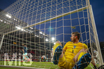 31.05.2026, Fussball Freundschafts-Länderspiele 3.Spieltag, Deutschland - Finnland, in der Mewa-Arena Mainz, Torschuss zum 1:0 von Deniz Undav (li, Deutschland), Torwart Lukas Hradecky (re, Finnland) liegt geschlagen am Boden.