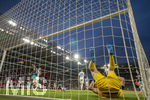 31.05.2026, Fussball Freundschafts-Länderspiele 3.Spieltag, Deutschland - Finnland, in der Mewa-Arena Mainz, Torschuss zum 1:0 von Deniz Undav (Deutschland), Torwart Lukas Hradecky (re, Finnland) liegt geschlagen am Boden.