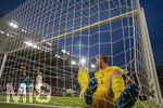 31.05.2026, Fussball Freundschafts-Länderspiele 3.Spieltag, Deutschland - Finnland, in der Mewa-Arena Mainz, Torschuss zum 1:0 von Deniz Undav (li, Deutschland), Torwart Lukas Hradecky (re, Finnland) liegt geschlagen am Boden.