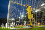31.05.2026, Fussball Freundschafts-Länderspiele 3.Spieltag, Deutschland - Finnland, in der Mewa-Arena Mainz, Torwart Lukas Hradecky (Finnland) nachdenklich im Tor 