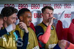 31.05.2026, Fussball Freundschafts-Länderspiele 3.Spieltag, Deutschland - Finnland, in der Mewa-Arena Mainz, Angelo Stiller (Deutschland), Jamie Leweling (Deutschland), Torwart Alexander Nübel (Deutschland)