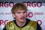 31.05.2026, Fussball Freundschafts-Länderspiele 3.Spieltag, Deutschland - Finnland, in der Mewa-Arena Mainz, Nick Woltemade (Deutschland) sitzt auf der Auswechselbank, 