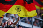 31.05.2026, Fussball Freundschafts-Länderspiele 3.Spieltag, Deutschland - Finnland, in der Mewa-Arena Mainz, Deutscher Fußball Bund Fan-Club Flagge 