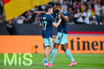 31.05.2026, Fussball Freundschafts-Länderspiele 3.Spieltag, Deutschland - Finnland, in der Mewa-Arena Mainz, Florian Wirtz (Deutschland) freut sich über das Tor zum 2:0 Jonathan Tah (Deutschland)