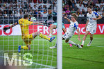 31.05.2026, Fussball Freundschafts-Länderspiele 3.Spieltag, Deutschland - Finnland, in der Mewa-Arena Mainz, Torwart Luká? Hrádecký (Finnland), Felix Nmecha (Deutschland), Ville Koski (Finnland), Adam Marhiev (Finnland)